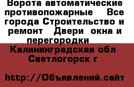 Ворота автоматические противопожарные  - Все города Строительство и ремонт » Двери, окна и перегородки   . Калининградская обл.,Светлогорск г.